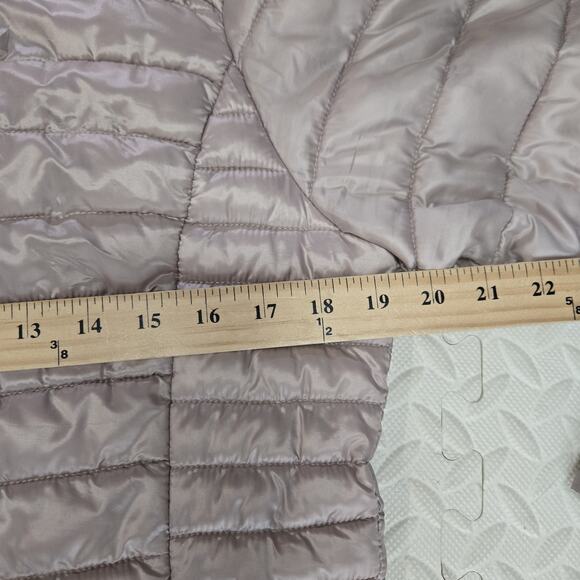 Jason Wu Lightweight Puffer Jacket Womens Medium Rose Light Pink Designer Logo - Picture 10 of 11